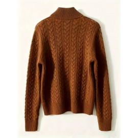 Women'S Sweater - Soft Pullover Sweater with V-Neck, Loose Fit Long Sleeve Top for Everyday & Formal Outfits - All-Season Layering Essential in Green