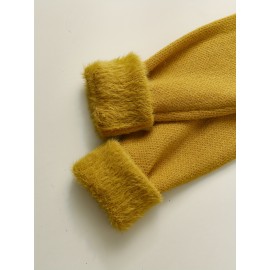 Women's Thick & Soft Sweater with Bow Buttons - Winter Warm Round Neck Long Sleeve Cozy Sweater, Beige & White Cable- Design, All-Season Casual Elegant Pullover for Fall and Winter Layering, Hand Wash or Dry Clean, Solid Color with Bow Detail, Medium Stretch, Relaxed Fit, Fleece Lining for Extra Warmth, Chic and Comfortable for Casual Attire, Cozy Sweaters For Women, Casual Long Sleeve Sweater, Oversized Knit Sweater, Colourfull Loose Sweater For Women,