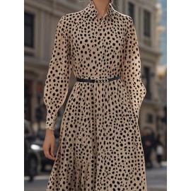 [Elegant Maxi Dress] Women's Elegant Maxi Dress - Beige & Brown, V-Neck Long Formal & Casual Dresses for Everyday, Parties, Business - All-Season Chic Outfit with Elegant Flowy Silhouette - Women's Clothing, Long Maxi Dress, Versatile Fashion, Sophisticated Style, Quality Craftsmanship, Party Attire, Stylish Clothing, Durable Material, Fashion Lovers, Women's Dress, Dress For Women/on