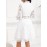 Women'S Elegant Red Lace Dress with Stand Collar & Short Sleeves - A-Line Silhouette, Zipper Back Closure, All-Season Formal & Casual Party Wedding Guest Dress