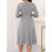 Elegant Slim Fit Solid Color Midi Dress with Waist Tie and Button Front - Chic Flared Silhouette, Long Sleeves, and Belted Waistband for a Sophisticated Look, A-Neck Style, Perfect for All Seasons, Stylish Women'S Dress, Perfect for Parties and Events