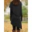 Women'S Fashion Long Sleeve High Neck Asymmetrical Tunic Dress, Solid Color, Polyester, Casual Style, Pencil Skirt, All-Season, Knit Fabric, Adult Size
