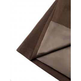 Plus Size, Women's Plus Size Oversized Double-Breasted Lapel Coat - Long Maxi Length Brown Trench Coat with H-Line Silhouette, Notch Collar & Drape Shoulder Sleeves, Elegant Winter Jacket for, Travel, Casual (All-Season, Tailored Loose Fit)